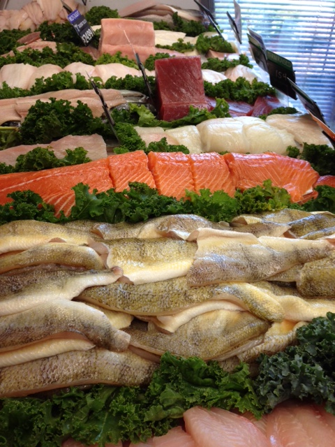 Fresh seafood from Euclid Fish Company's fresh fish market in Mentor, Ohio