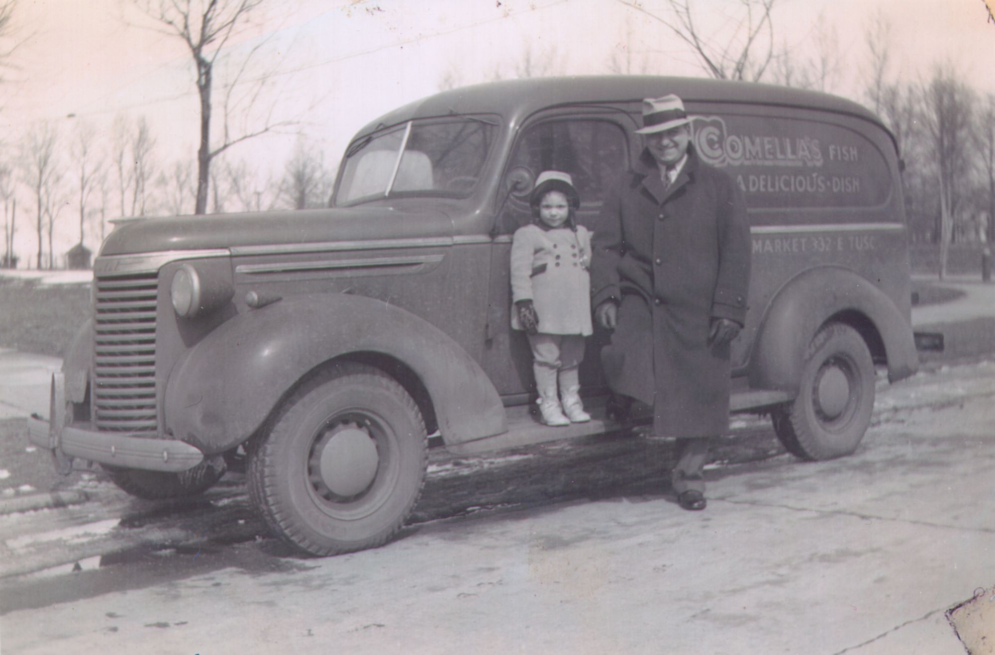 Vintage photo of Euclid Fish Company's founders' family members