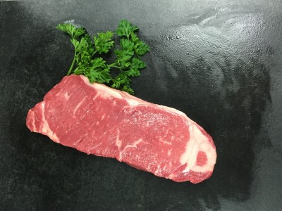New York strip steak sold by Euclid Fish Company, gourmet food market near Mentor, Ohio