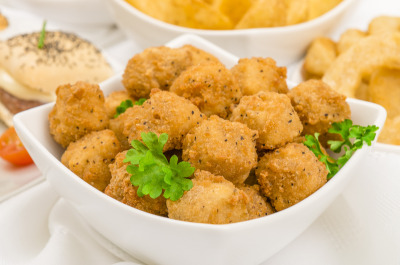 Artichoke Beignet from Euclid Fish Market, fresh fish market near Mentor, Ohio