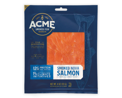 Acme smoked Nova salmon from Euclid Fish Market, fresh fish market near Mentor, Ohio