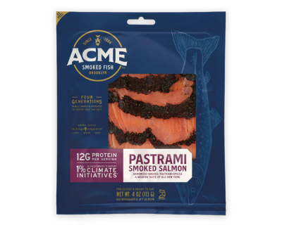 Acme pastrami style smoked Nova salmon from Euclid Fish Market, fresh fish market near Mentor, Ohio