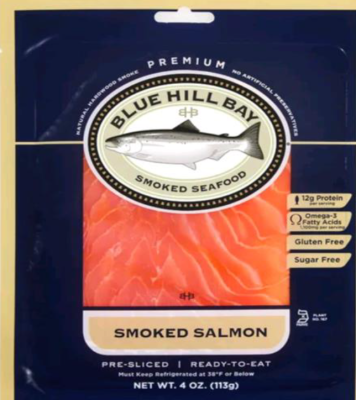 Blue Hill Bay smoked salmon from Euclid Fish Market, fresh fish market near Mentor, Ohio