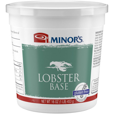 Minor's lobster soup base, sold by Euclid Fish Market near Mentor, Ohio