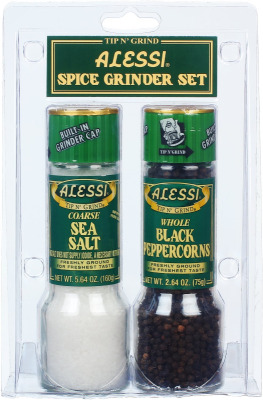 Alessi di Modena gourmet salt and pepper grinder set from Euclid Fish Market, fresh fish market near Mentor, Ohio